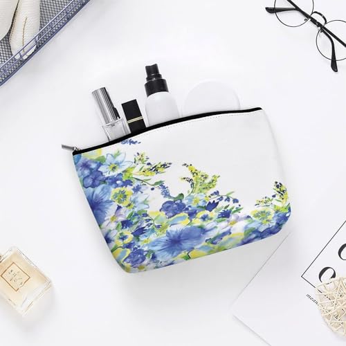 Cosmetic Bags for Women PU Leather Makeup Pouch with Zipper I458283