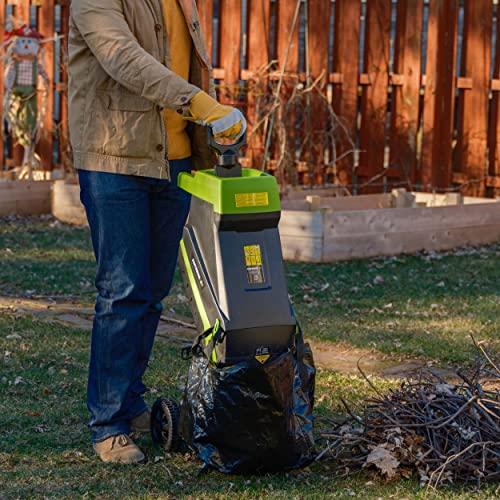 Corded Electric Garden Chipper with Collection Bin U841075