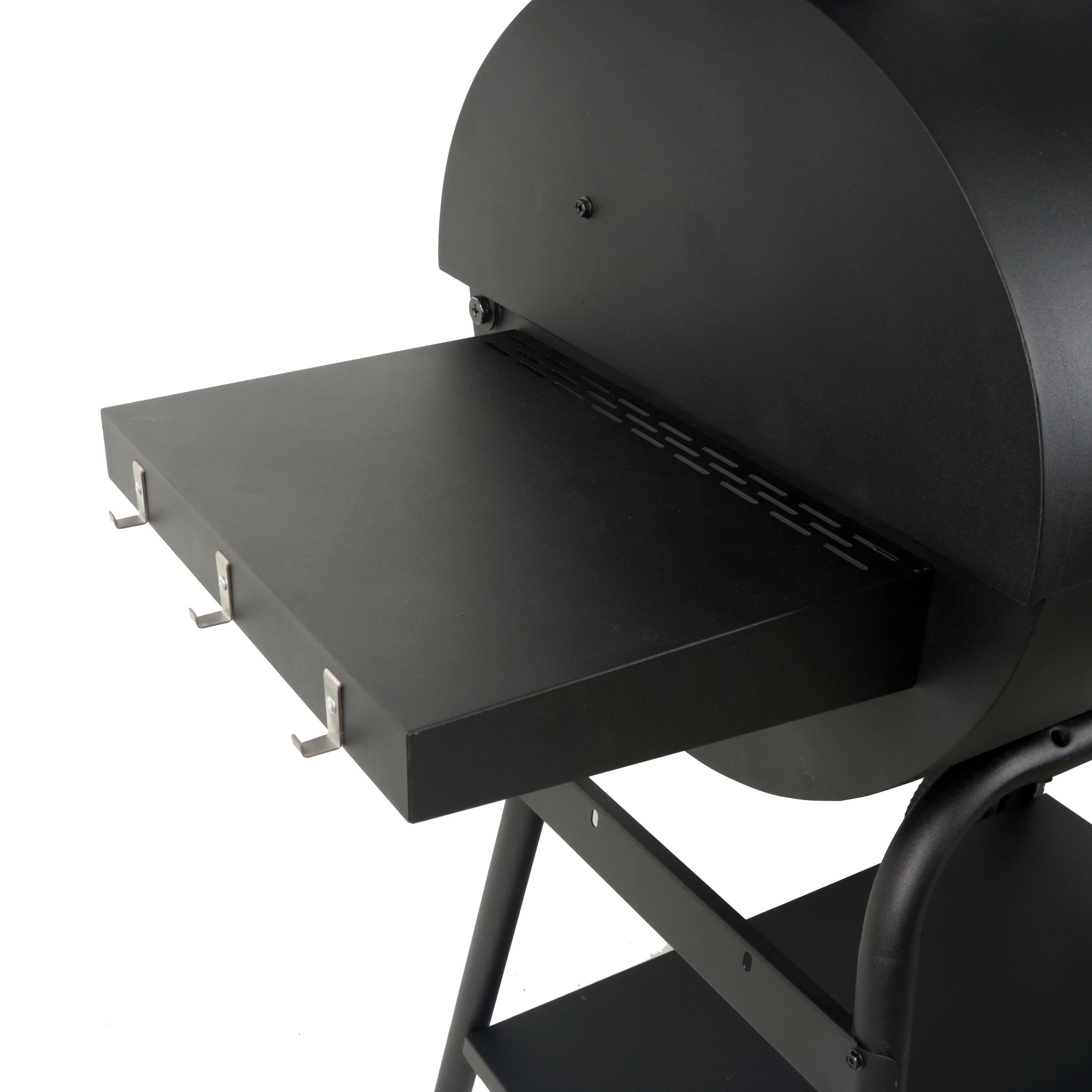 28" Offset Steel Charcoal Smoker Grill with Side Firebox B1997