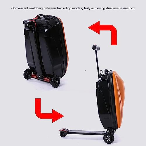 Small Carry-On Luggage with Wheels, Aluminum Alloy Trolley Suitcase J52440