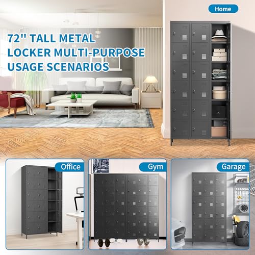 Metal Lockers with Shelves 72" H for Employees C448234
