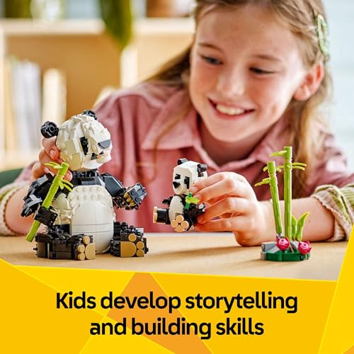 Panda Family Building Toy with 3 Animal Options, Ages 8+ R43389