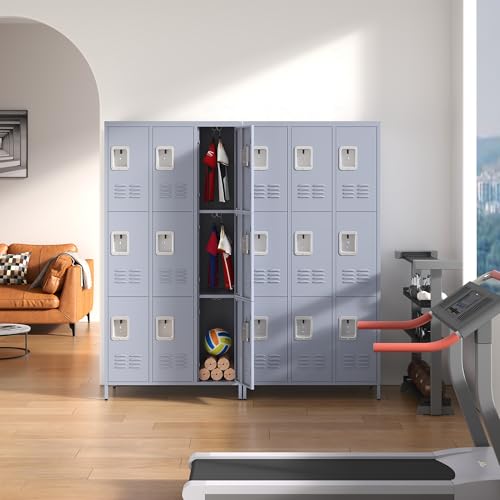 Steel Lockers for Employees, Lockable Storage Cabinet with Assembly X270