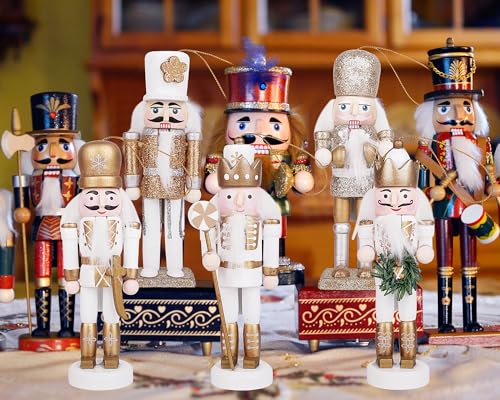 Pink Nutcracker Christmas Decor, Handmade Wooden Figure, 12" S521569