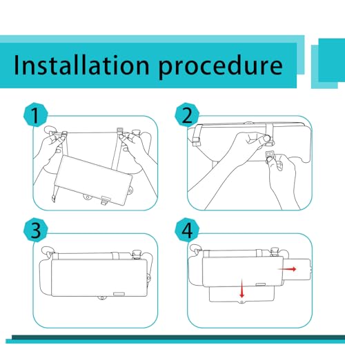 Car Sun Visor Extender, Retractable Anti-Glare Visor for Driving M4732