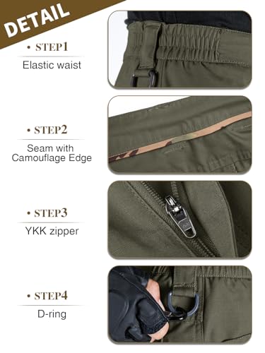 Men's Water Resistant Tactical Cargo Pants P7792