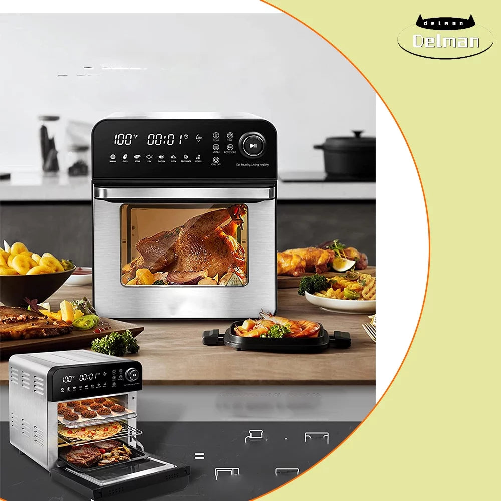 Compact Air Fryer Toaster Oven, 7-in-1 Combo U761