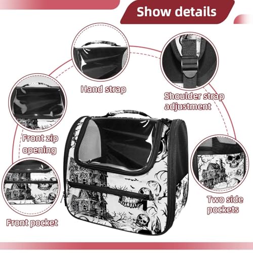 Halloween Cat Backpack Carrier, Breathable Bubble Pet Backpack R5452