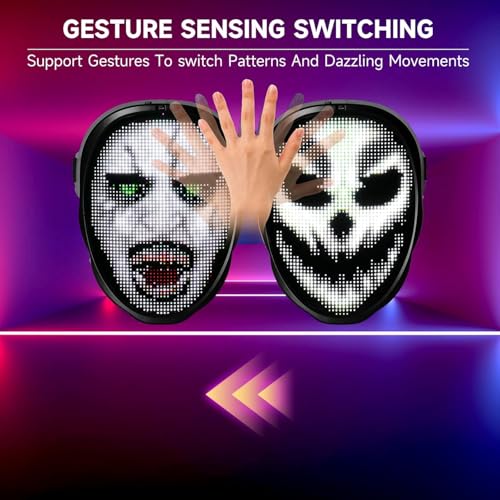 LED Mask with App Control for Halloween Costume G8629