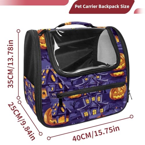 Halloween Cat Backpack Carrier, Breathable Bubble Pet Backpack R5452