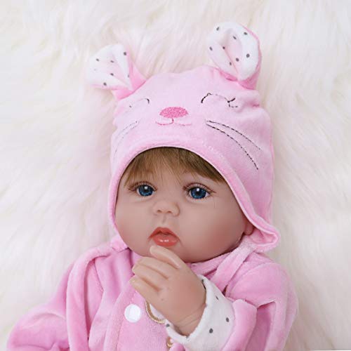 Reborn Baby Doll Realistic Silicone Vinyl 16 Inch Weighted Soft Body R8222