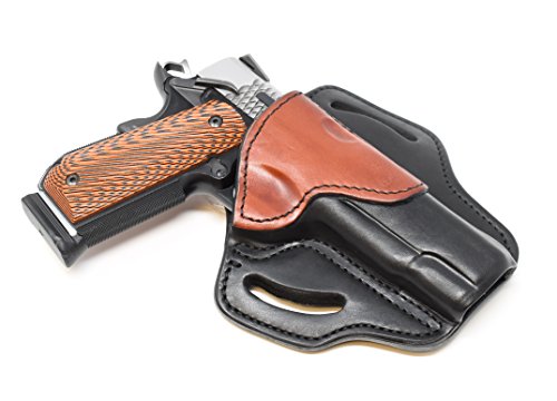 1911 Leather Holster, Right Hand OWB for Belts, Fits 4" and 5" Barrels A430130