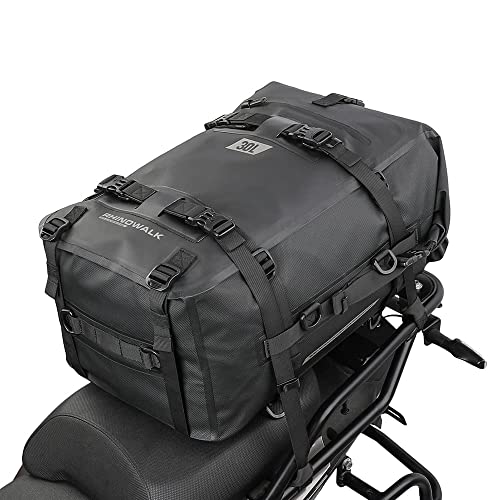 Rhinowalk Motorcycle Tail Bag Motorbike Side Bag Full Waterproof Motor Saddle Pannier Bag Rear Rack Trunk Professional Motor Accessories