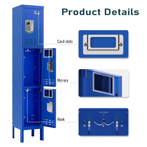 Metal Cabinet with Lockable Door for Office, Gym, School, Home A290