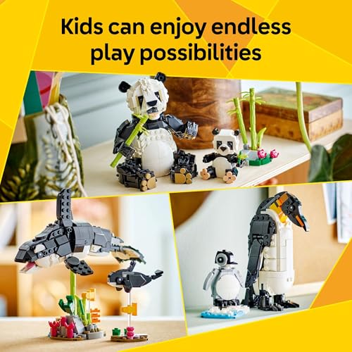 Panda Family Building Toy with 3 Animal Options, Ages 8+ R43389