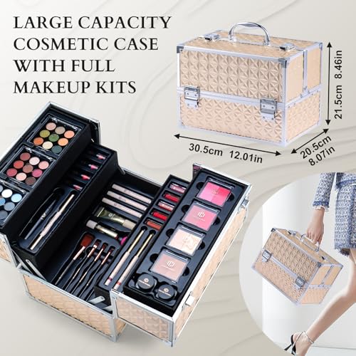 Professional Makeup Set for Teens and Girls with Train Case F23556