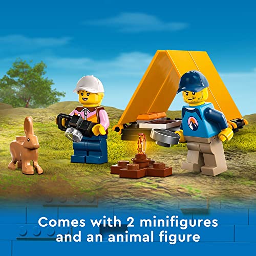 4x4 Off-Roader Camping Set with Monster Truck Style Car and Mountain Bikes, 2 Minifigures, Ages 6+ X67857