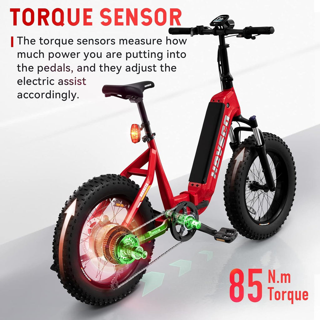Foldable Electric Bike for Adults, 20'' Fat Tire, 750W Motor X70564