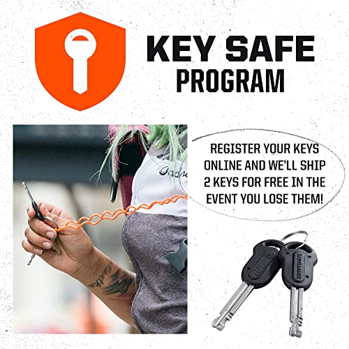 Heavy Duty Anti-Theft Bicycle U-Lock with Keys, 16mm Shackle for Bikes E-Bikes Scooters T666092