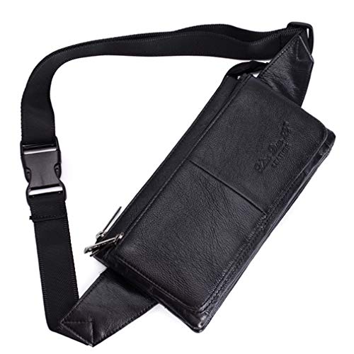 Leather Waist Bag for Travel Hiking Running M4534