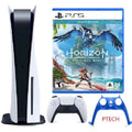 2022 Newest PlayStation_PS5 Gaming Console Disc Version Bundle with Horizon Forbidden West / Silicone Controller Cover Skin