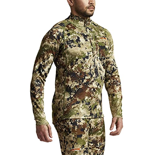 Men's Midweight Zip Long Sleeve Hunting Shirt V465