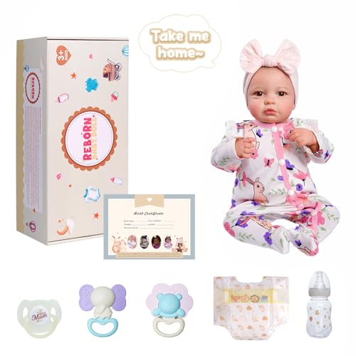 20-inch Soft Vinyl Reborn Baby Doll with Accessories N401