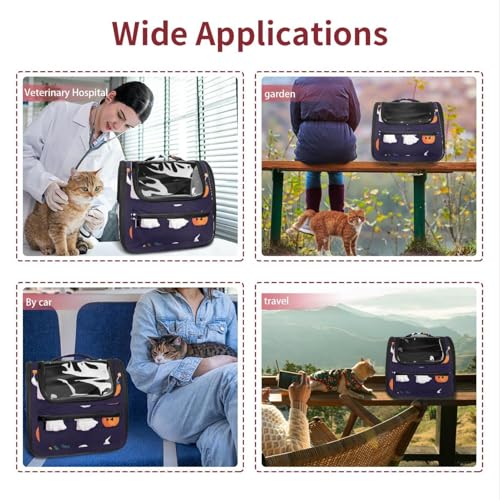Halloween Pet Carrier Airline Approved for Small Medium Dogs Cats S688252