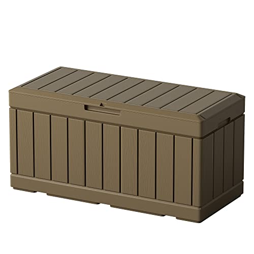 31 Gallon Outdoor Deck Box for Patio Furniture and Garden Tools W716487