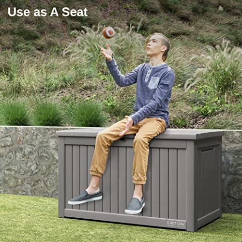 Outdoor Storage Box 31 Gallon Waterproof Resin Deck Box V3075