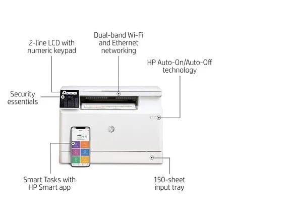Color Laser Printer with Mobile Print, Copy, Scan Q37110