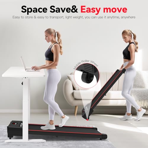 Walking Vibration Pad with APP, 3 in 1 Under Desk Treadmill, Low Noise with Remote Control K2989