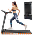 Treadmill-Walking Pad-Merax Treadmills for Home/Office, 2.5HP Electric Treadmill with 12 HIIT Modes, Space Saving Small Treadmill with Large Running Area, LCD Display, Pulse Sensor Easy to Fold