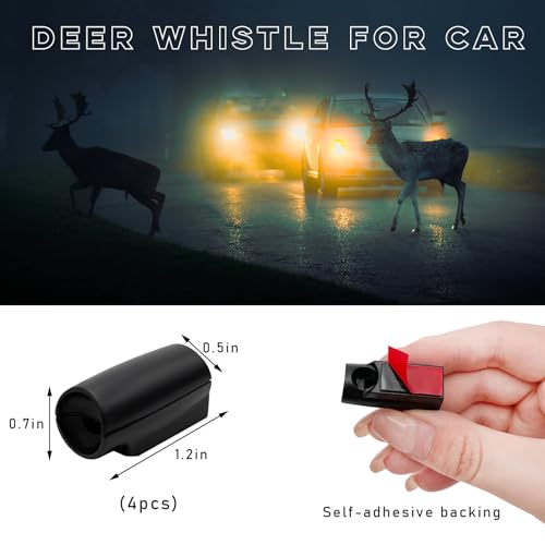 Deer Whistles for Car, Auto Deer Repellent Warning Devices, Animal Alert for Outdoor Driving E143472