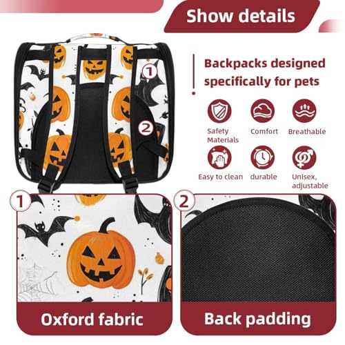 Halloween Pet Carrier Airline Approved for Small Medium Dogs Cats S688252
