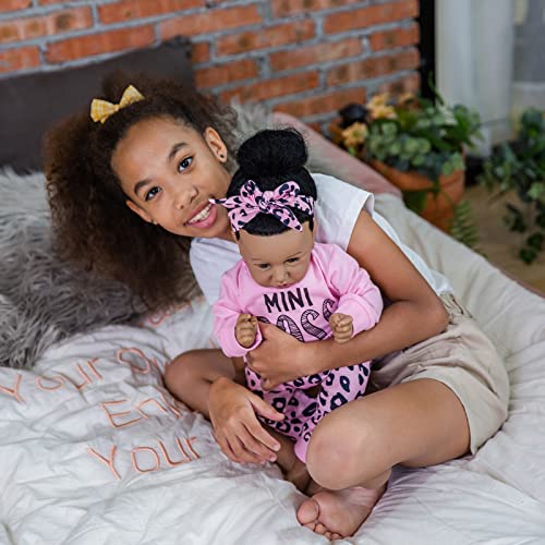 22.8 Inch Realistic African American Baby Doll with Soft Body K201