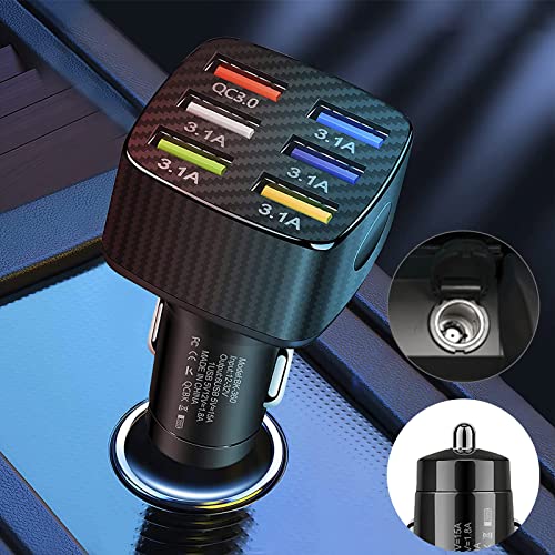 6-Port USB Fast Charger Car Adapter A797