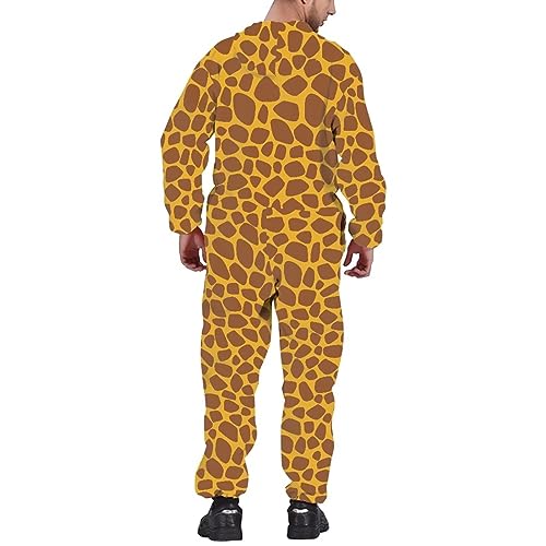Adult Onesie Hooded One-Piece Pajama Zipper Jumpsuit for Men and Women I930