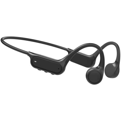 Bone Conduction Open Ear IPX8 Waterproof Bluetooth Headphones with Mic for Swimming Sports X38358