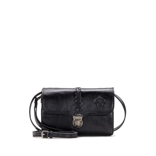 Patricia Nash Leather Crossbody Bag - Bianco Crossbody Organizer, 100% Full Grain Leather Crossbody Purse for Women