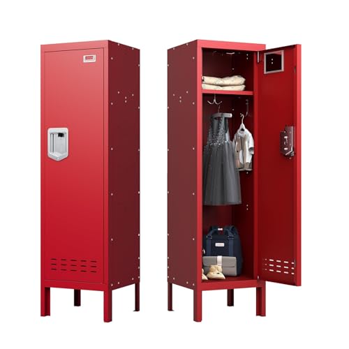 5-Door Steel Storage Locker with Hooks and Card Slots M92401