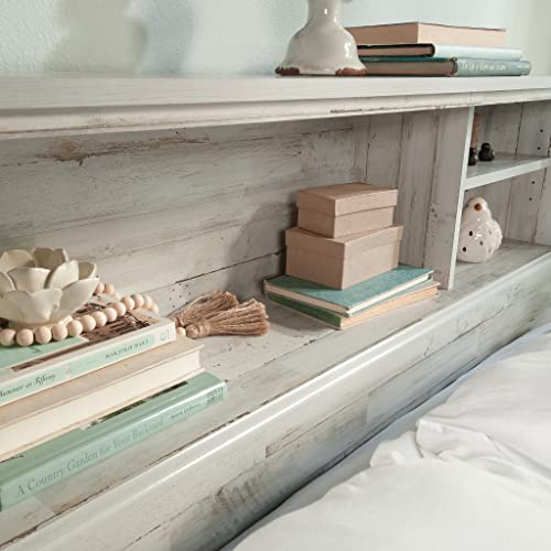Full/Queen Bookcase Headboard, Grand Walnut Finish N5739