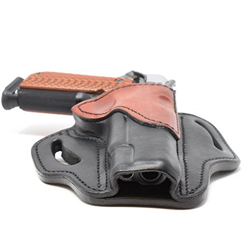 1911 Leather Holster, Right Hand OWB for Belts, Fits 4" and 5" Barrels A430130