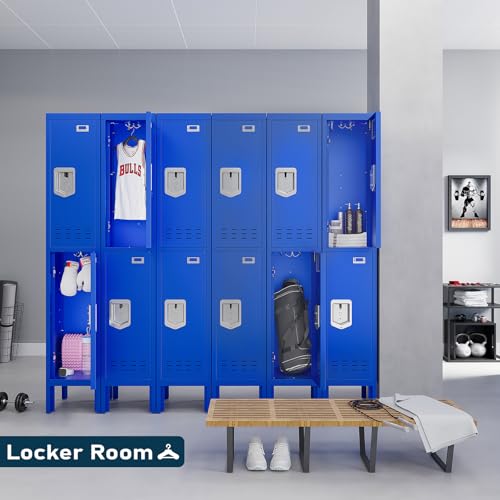5-Door Steel Storage Locker with Hooks and Card Slots M92401