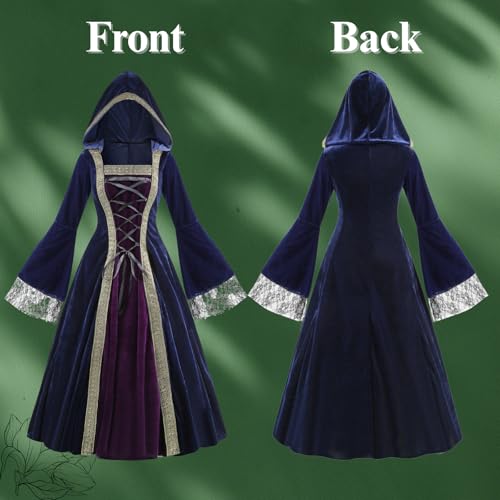 Medieval Tea Party Dress with Bubble Sleeves and Belt J695606