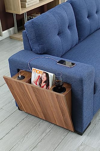 4-in-1 Convertible L Shaped Couch with Pull Out Bed and Storage Z983