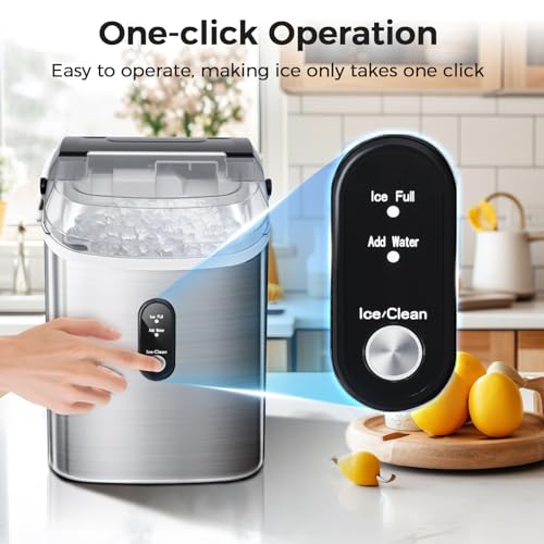 Nugget Ice Maker Countertop, Portable Sonic Ice Machine with Self-Cleaning N91574