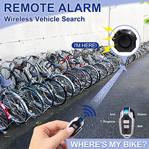 Electric Bike Alarm with Motion Sensor, Waterproof Rechargeable L421
