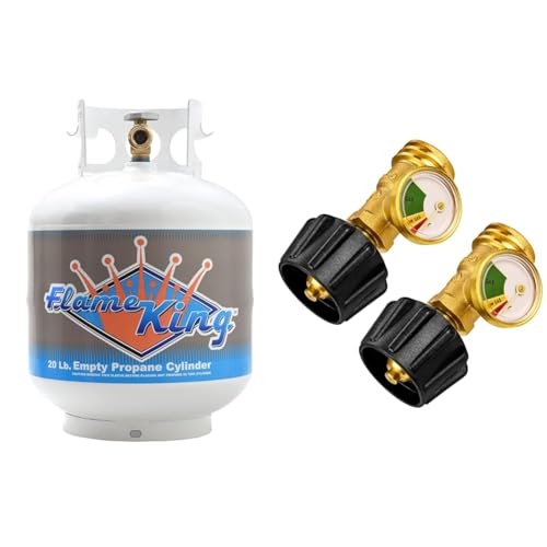 20 lb Steel Propane Tank Cylinder with Type 1 Valve for Grills and BBQs J64752