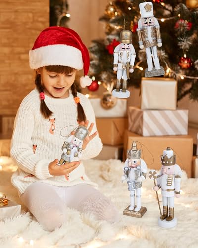 Pink Nutcracker Christmas Decor, Handmade Wooden Figure, 12" S521569